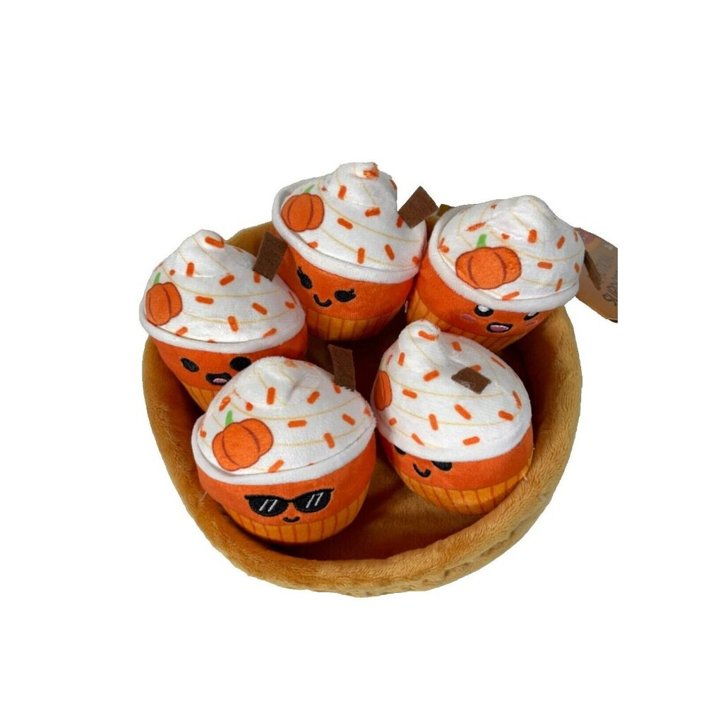 EMOTIONAL SUPPORT PUMPKIN SPICE LATTE Fall Mini Plush 6 Piece Set - Picture 6 of 12